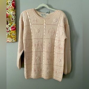 Carolyn Taylor Vintage Light Pink Sweater